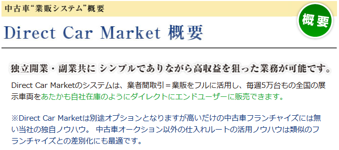 Direct Car Marketとは 日本オートプラザ